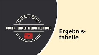 KLR Folge 2  Einführung der Ergebnistabelle [upl. by Alburg]