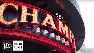 Man on the Street at Champs Sports Whats Your Game  New Era Cap [upl. by Susi57]