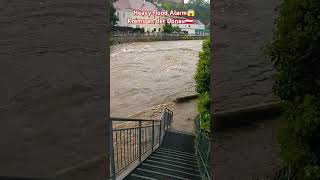 Krems an der Donau 🇦🇹Heavy flood Alarm😱trending shorts shortvideo austria blogging trending [upl. by Stefanac952]