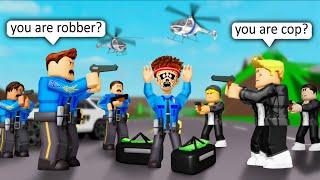 POLICE vs ROBBER 💰 ROBLOX Brookhaven 🏡RP  FUNNY MOMENTS [upl. by Norvun]