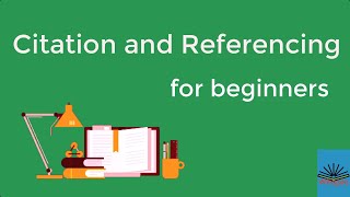 Citation and Referencing for beginners [upl. by Assiled]