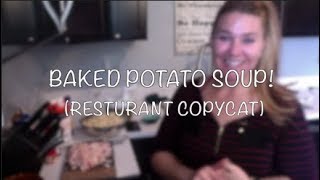 COPYCAT Baked Potato Soup Saltgrass Steakhouse [upl. by Tremain]