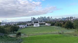 View of London from Greenwich Observatory Late Afternoon awesome London harpazo soon [upl. by Solram]