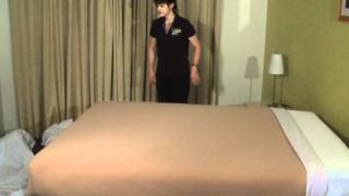 Housekeeping Step by Step  Bedmaking [upl. by Ailssa428]