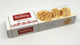 Kambly Bretzeli  Finest Crispy Waffle Specialty 98g [upl. by Ddet227]