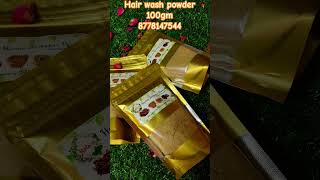 Herbal hair wash powderhair care song shots bathingpowder hair oilnatural herbaceuticals [upl. by Enirahtak662]