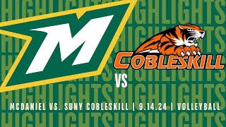 McDaniel Volleyball Highlights  91424 vs SUNY Cobleskill [upl. by Thedrick552]