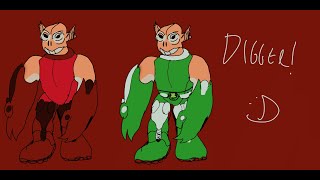 So I Drew DIGGER from the Ben 10 Early Concept Art [upl. by Weil]