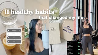 11 lifechanging healthy girl habits🌱 how to build discipline and be productive [upl. by Assi]