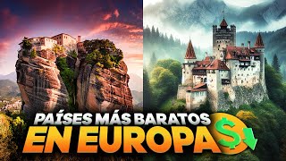 Top 8 Países MÁS BARATOS para VIAJAR en EUROPA 2024 [upl. by Lutim]