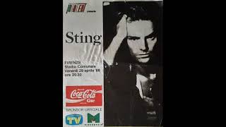 STING  Firenze 29041988 Stadio Comunale Italy AUDIO [upl. by Derwon]