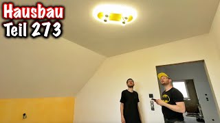 Hausbau Teil 273 Lampen OG ElektroM [upl. by Divadleahcim]