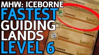 The FASTEST Way to Level Up the Guiding Lands  MHW Iceborne [upl. by Ardnasal361]