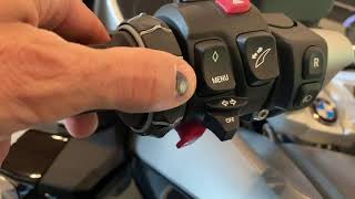 20 BMW K1600GTL Dash and Radio Controls [upl. by Ahsaek]