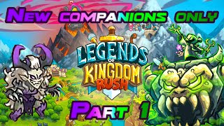 LEGENDS OF KINGDOM RUSH NECROMANCER AND ASHERVAN ENCHANTRESS ONLY CHALLENGE PART 1 NORMAL [upl. by Ecinahc618]