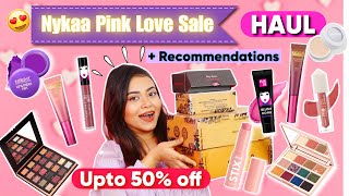 Nykaa Pink Love💕 Sale Haul  Recommendations [upl. by Ahsinoj]