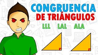 CRITERIOS DE CONGRUENCIA DE TRIÁNGULOS Super facil [upl. by Ianaj718]