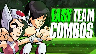 5 EASY BRAWLHALLA 2v2 COMBOS FOR ALL RANKS [upl. by Lladnik]