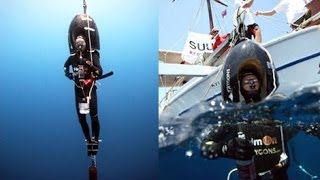 Apnea  Il record di Herbert Nitsch a 214 m Apnee Free Diving World record [upl. by Tartaglia]