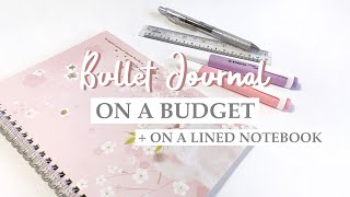 ✏️ bullet journal on a budget  on a lined notebook [upl. by Brookes]