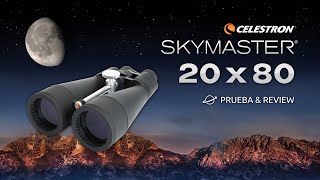 PRUEBA CELESTRON SKYMASTER 20x80  Júpiter  Saturno  Luna  Nebulosa Orión  Cúmulos estelares [upl. by Drwde]