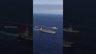 How do aircraft carriers refuel at sea shorts [upl. by Amlas833]