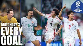 Marhoons incredible freekick and more  Every Goal – Matchday 3  AFC Asian Qualifiers™ Road to 26 [upl. by Hairahs]