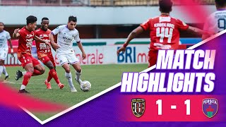 MATCH HIGHLIGHTS  BALI UNITED 11 PERSITA  BRI LIGA 1 202223 [upl. by Mastat]