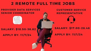 2 Administrative Work From Home Jobs  Full Time  Great Salaries  Apply By Application Deadlines [upl. by Rafiq]