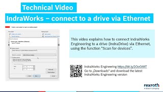 IndraWorks – Connecting to a Drive using Ethernet [upl. by Ahsiel]