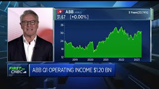 ABB CEO Saw highest firstquarter performance in companys history [upl. by Daisie]