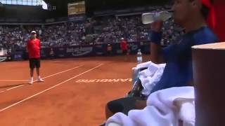 Fognini Vs Nadal Argument [upl. by Helbonna]