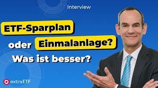 ETFSparplan oder Einmalanlage Wie am besten anlegen [upl. by Stefa532]