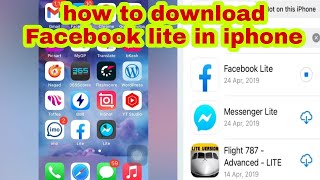 how to download Facebook lite in iphone [upl. by Conley922]