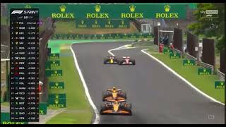 Max Verstappen Overtakes Charles Leclerc 2024 Brazilian 🇧🇷Grand Prix Sprint Race [upl. by Prowel980]