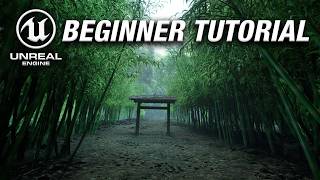 Unreal Engine 5 Beginner Tutorial  Realistic Japanese Bamboo Forest Path Environment [upl. by Gwenn]