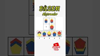 🤩 BİLSEM ALIŞTIRMALAR 🤩 bilsem quiz puzzle [upl. by Nairbal]