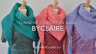 byClaire  tunisch gehaakte sjaal  TonSurTon [upl. by Doble]