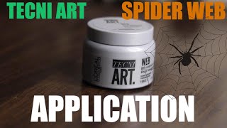 APPLICATION  How To Apply Loreal Tecni Art  Hair Styling   SPIDER WAX [upl. by Cornela782]