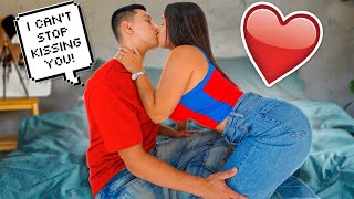 CANT STOP KISSING MY GIRLFRIEND PRANK 24 hours [upl. by Znerol]