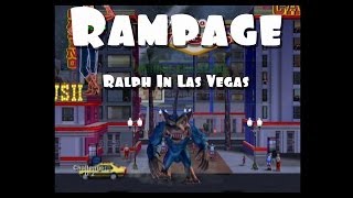 Rampage Gameplay Ralph the Wolf in Las Vegas [upl. by Daniel]