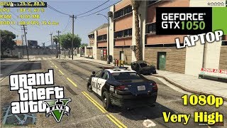 GTX 1050  GTA V  5  1080p Very High Settings [upl. by Suilenrac651]