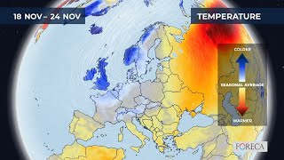 Monthly temperature forecast for Europe 13112024 [upl. by Neram186]