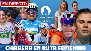 🔴 EN VIVO Ciclismo Ruta Femenina  Olimpiadas Paris 2024 ➣ Ciclismo Olímpico [upl. by Eillas26]