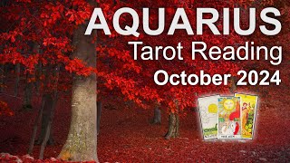 AQUARIUS TAROT READING quotA BIG CHANGE IN DIRECTION amp A HELPING HANDquot October 2024 october2024 [upl. by Lashonde]