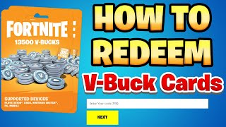 How to REDEEM Fortnite VBuck Cards on All Platforms Full Guide [upl. by Hola9]