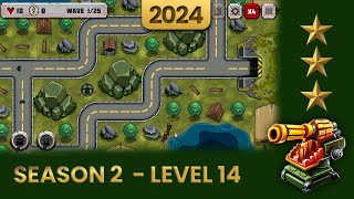 Battle Strategy Tower Defense  Season 2 Level 14 2024 Update Walkthrough [upl. by Alamap672]