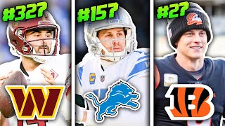 Ranking Every NFL Team Based On Their Current Franchise QB [upl. by Loughlin951]