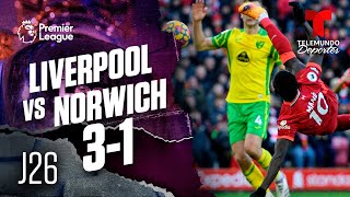 Highlights amp Goals  Liverpool vs Norwich 31  Premier League  Telemundo Deportes [upl. by Mikkel430]