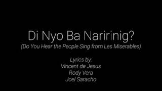 quotDi Nyo Ba Naririnigquot quotDo You Hear The People Singquot  Filipino Translation [upl. by Delores]